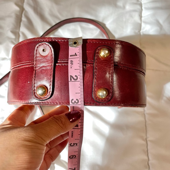 Eitenne Aigner Genuine Leather Bamboo Crossbody Bag - Picture 6 of 11